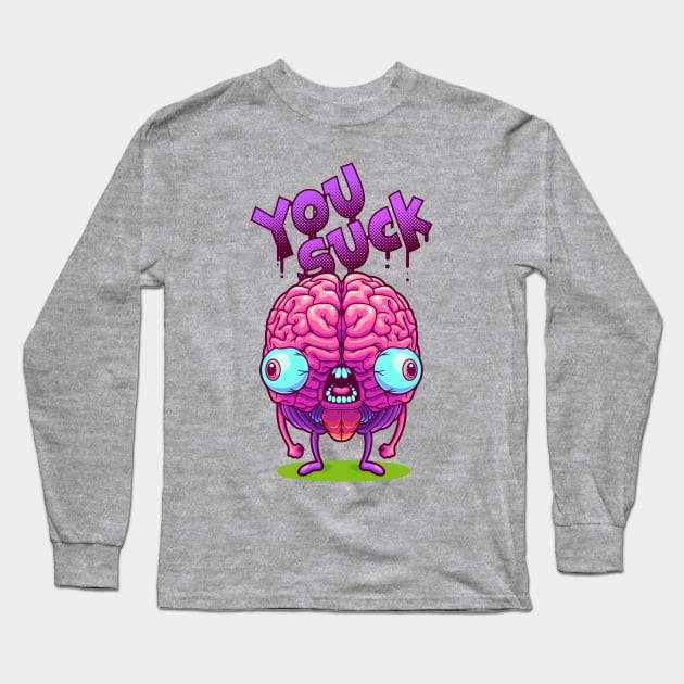 Neurotic Jerk Long Sleeve T-Shirt by ArtisticDyslexia